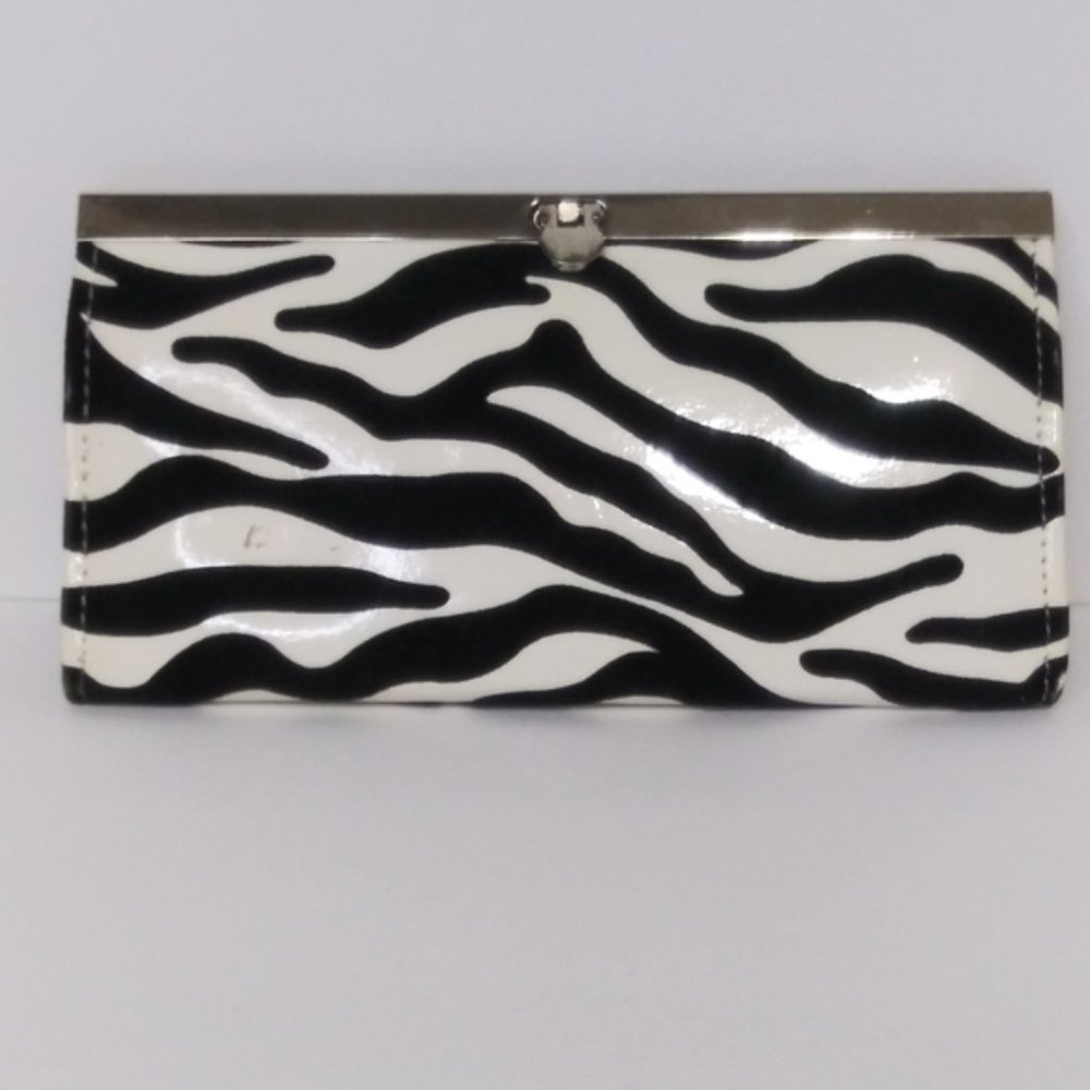 Vintage y2k Zebra stripe wallet